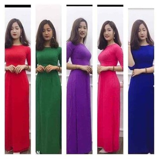 ÁO DÀI MAY SẴN LỤA TẰM ĐỦ SIZE
