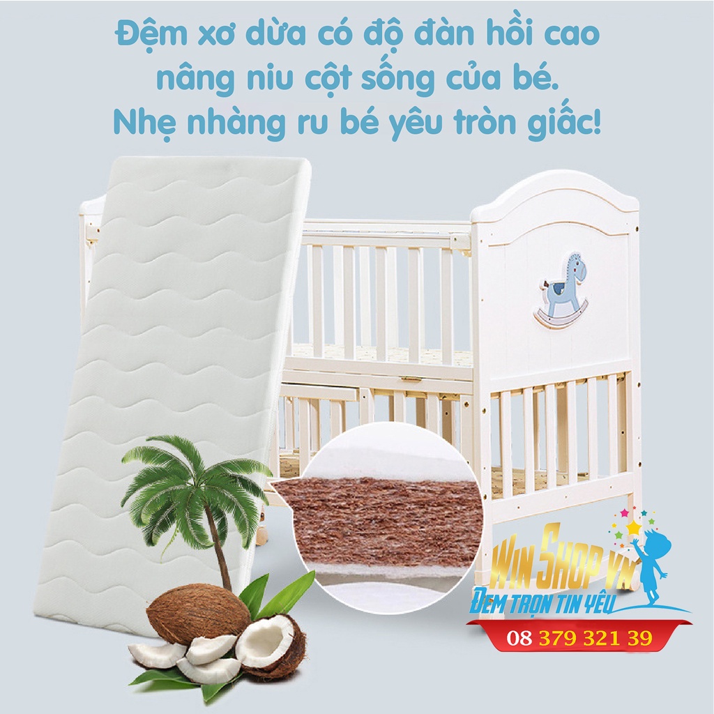 Nôi Cũi Gỗ 2 Tầng Cao Cấp Umoo Chính Hãng UM - 0862