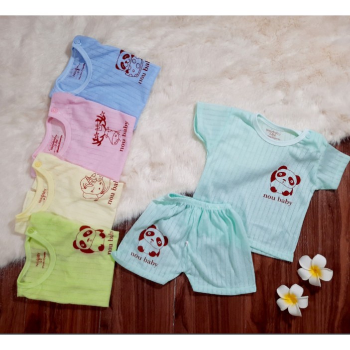 [XẢ HÈ] Bộ cotton giấy (mẫu trơn) cho bé 0-15 tháng tuổi- BNN