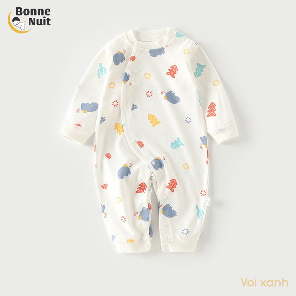 Bộ dài tay sơ sinh cúc bấm  Giá sốc  Bodysuit Colorful siêu xinh cho bé chất liệu Cotton mềm mại, thoáng khí