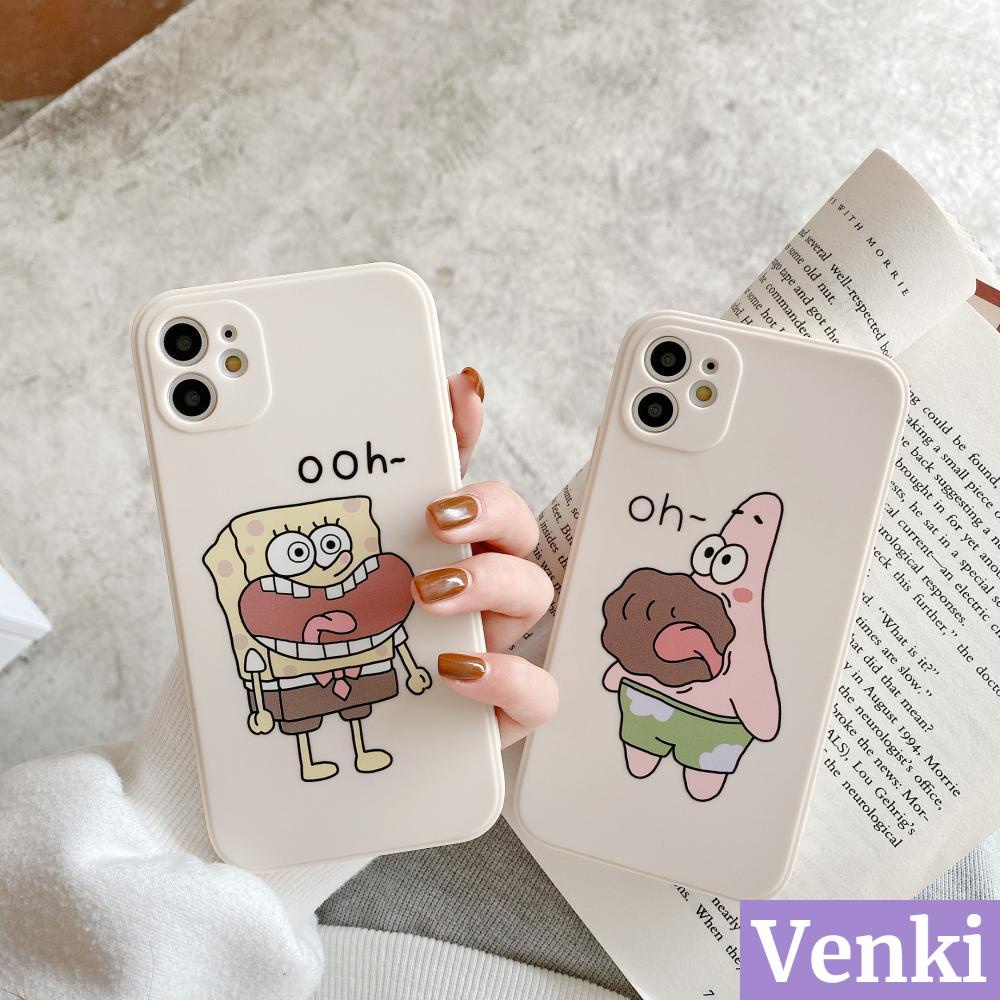 Ốp điện thoại tpu mềm góc vuông hình cậu bé bọt biển thích hợp cho iPhone 7 11 Plus/8 XR XS Pro 12 max X/XS pro 7/8/S