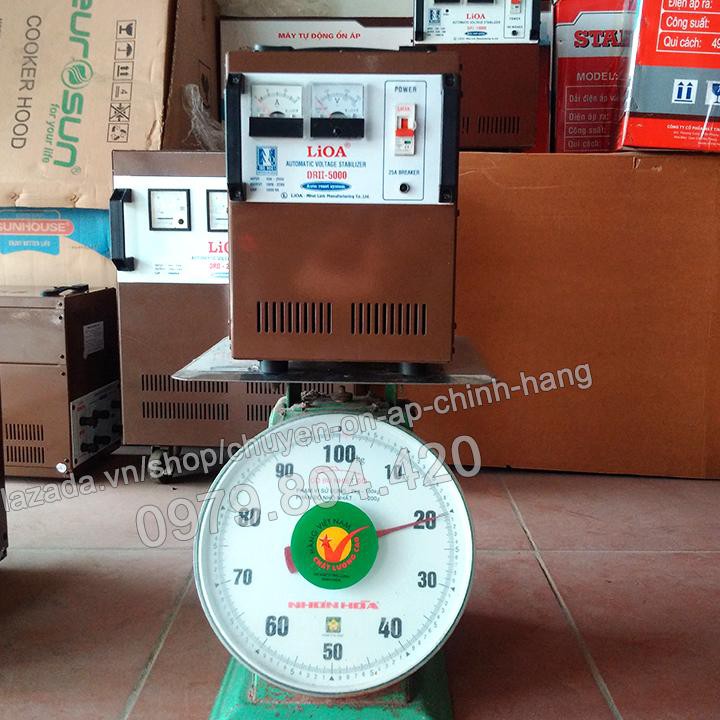 Ổn Áp Lioa 5KVA 1 Pha, 5000-DRII Dải 50-250V, Bảo Hành 4 Năm