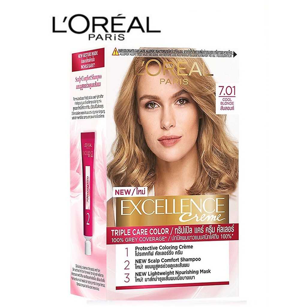 Màu nhuộm dưỡng tóc phủ bạc L'Oreal Paris Excellence Crème 172ml