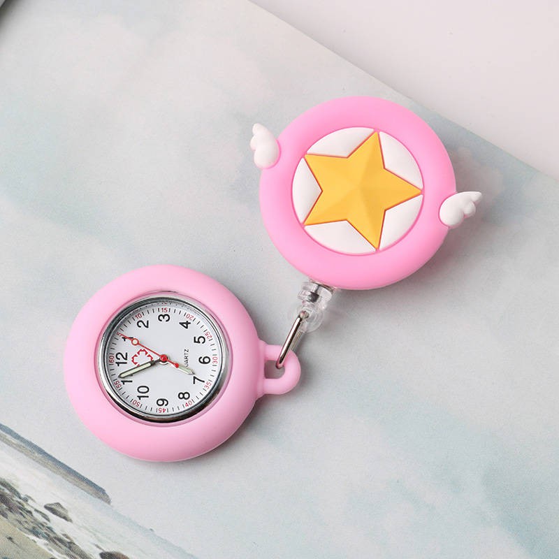 hồ tử Cartoon Canke Bàn y tá có thể mở rộng Bàn treo bàn Bác sĩ với Pocket Stem Pin Ánh sáng ban đêm Túi chống thấm