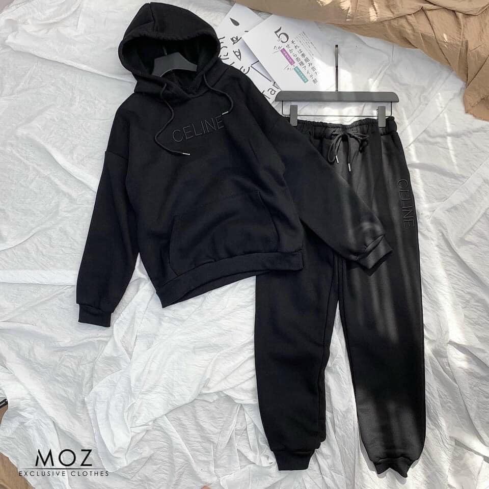 đơn 50K] [❤️𝗛𝗢𝗧❤️𝗧𝗥𝗘𝗡𝗗❤️]Bộ Nỉ Bông Cổ Chui Cao Cấp kèm Mũ Cho Nữ | BigBuy360 - bigbuy360.vn