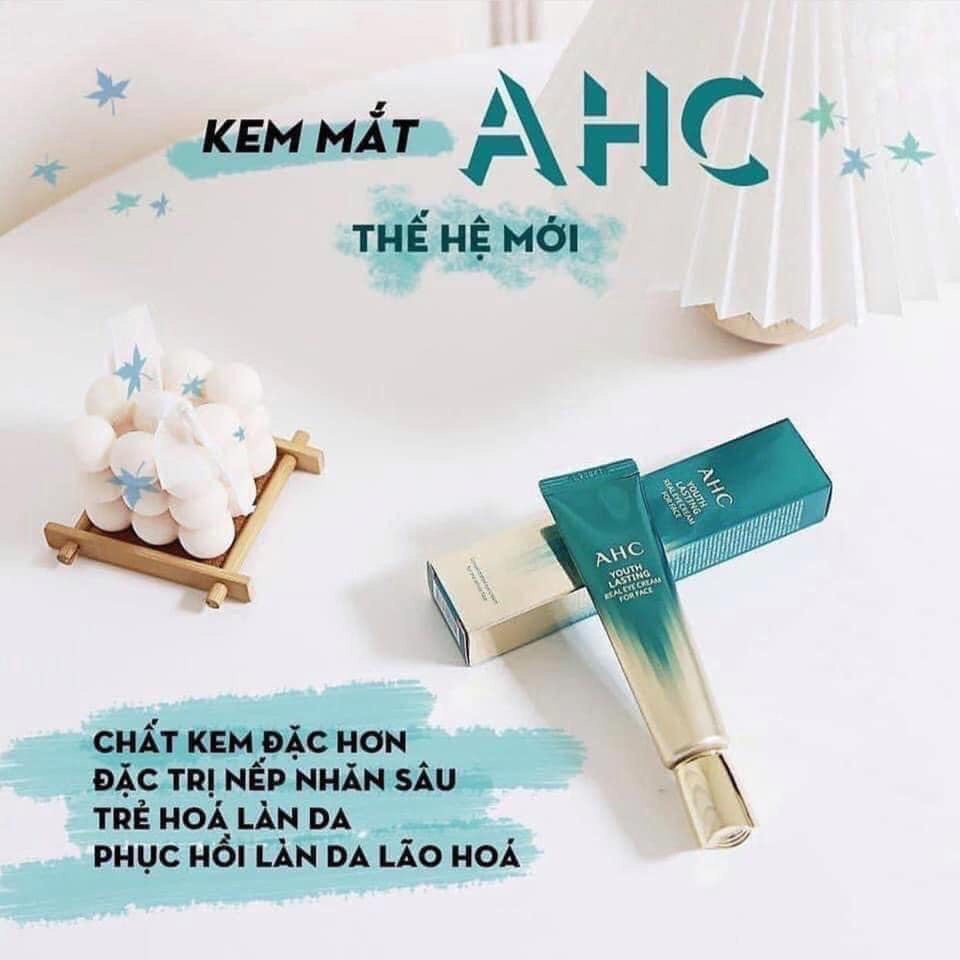 [Mẫu mới 2022] Kem Mắt AHC Ageless Real Eye Cream For Face 12ml &amp;30ml Hàn Quốc.