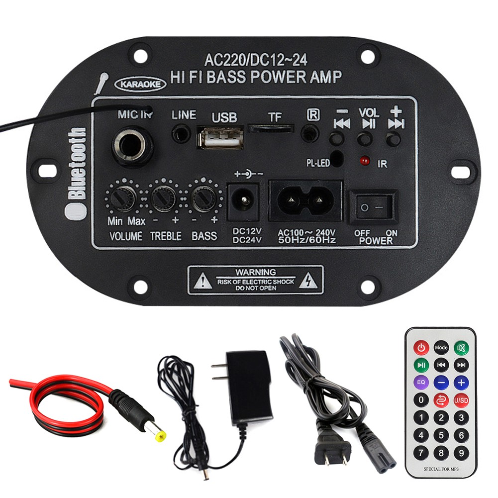 Bộ khuếch đại âm thanh Bluetooth 30W USB DAC FM Radio TF
