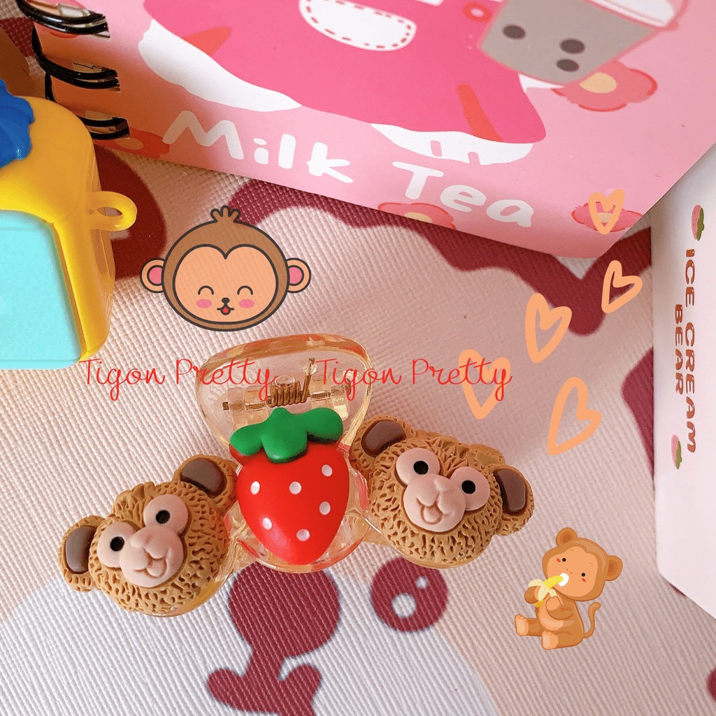 Kẹp Hàn Quốc Hoạ Tiết Trái Cây, Hoa Quả Xinh Xắn Cực Kỳ Màu Siêu Ngọt