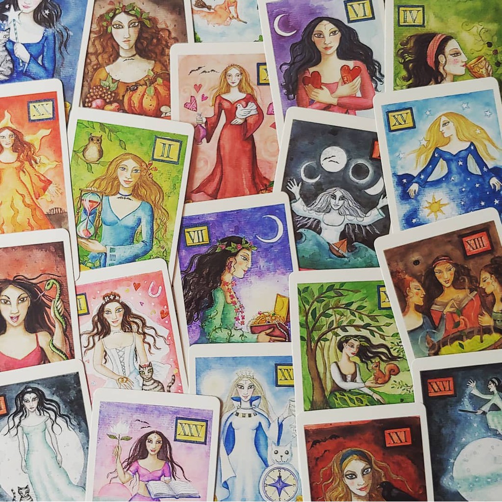 Bộ Bài Modern Wiccan Box of Spells Deck (Mystic House Tarot Shop) - Bài Gốc Authentic Chính Hãng 100%