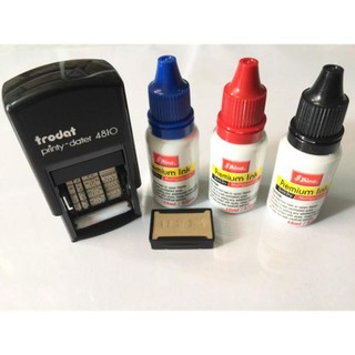 Combo dấu ngày tháng năm, ngày sản xuất, hạn sử dụng đóng lên mọi chất liệu Trodat Printy-date 4810