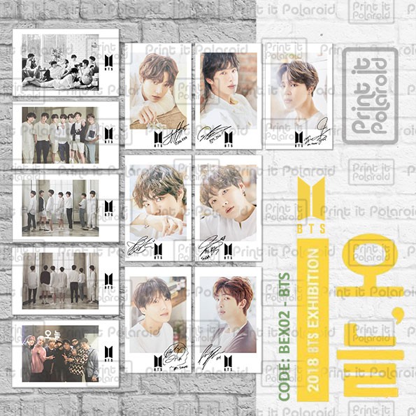 Thẻ Hình Nhóm Nhạc Bts Exhibition 2018 Contents 12 + Ttd Polaroid