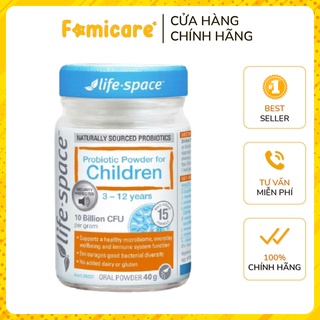 Men Vi Sinh Life Space Probiotic 40g giúp bé ăn ngon và tăng cường hệ miễn dịch từ 3 -12 tuổi
