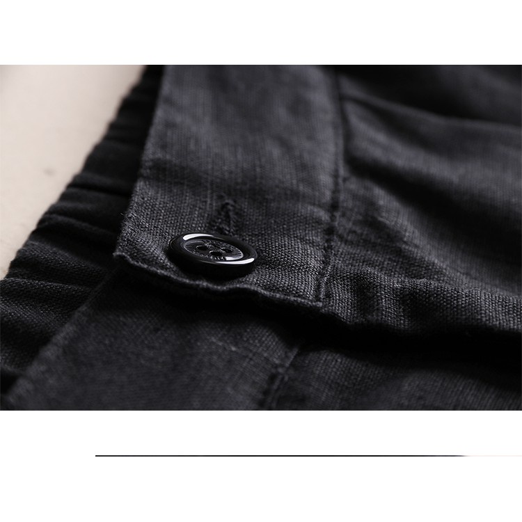 Quần đũi Nhật, ống rộng, dài RUMINE - Quần culottes đũi dáng dài ống rộng siêu Hot dáng suông - cạp chun khoá siêu mát | BigBuy360 - bigbuy360.vn