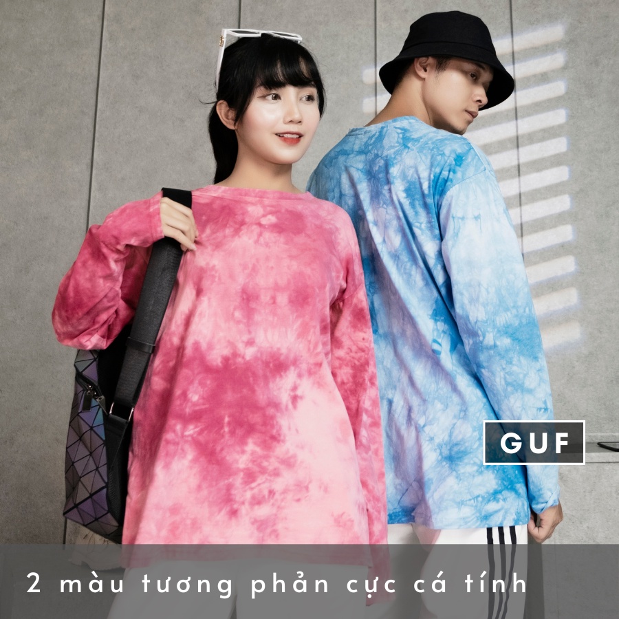 (GIAO NGẤU NHIÊN) Áo Thun Tay Dài Loang Màu Unisex | BigBuy360 - bigbuy360.vn