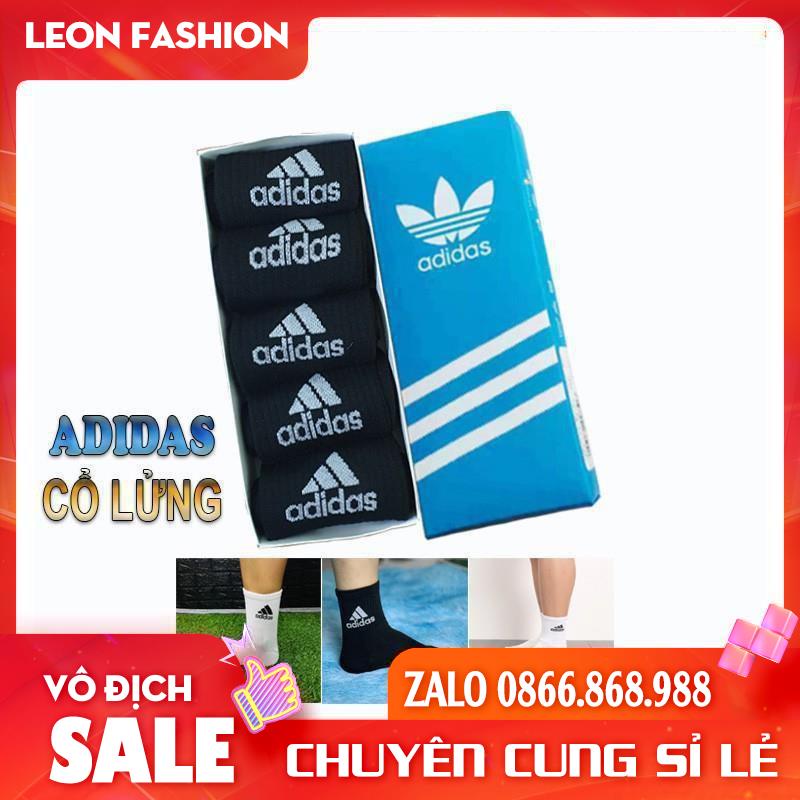 Hộp Tất Vớ ADIDAS 5 Đôi Cổ Lửng Nam Nữ Thể thao Dệt kim Cao cấp Hàng 1:1 QUÀ TẶNG - Kho sỉ tất