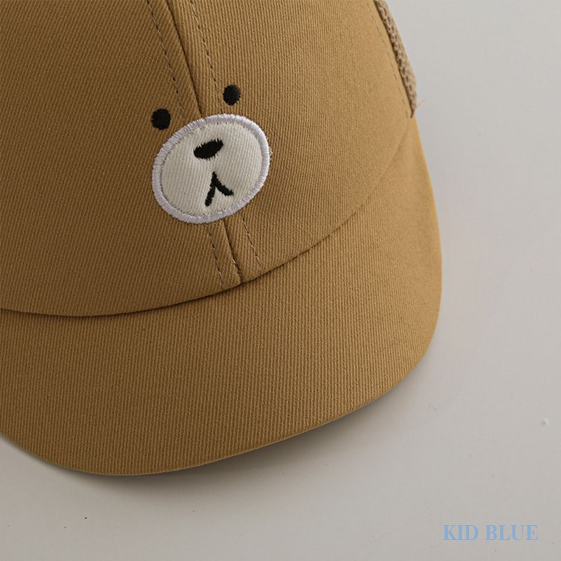 Mũ Lưỡi Trai Phối Lưới Mỏng Thoáng Khí Họa Tiết Hoạt Hình Dễ Thương Cho Các Bé