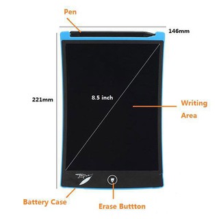 Bảng Viết Vẽ Điện Tử Tự Xóa Thông Minh Màn LCD 8,5 Inch Cho Bé