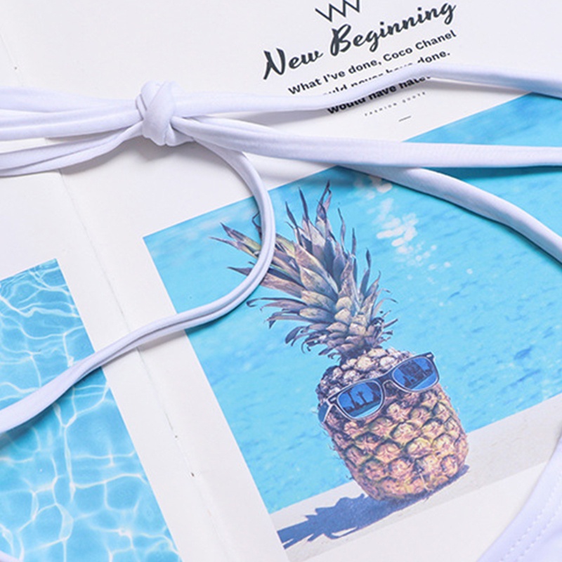 Bộ Bikini 2 Mảnh In Chữ Thời Trang Quyến Rũ Cho Nữ