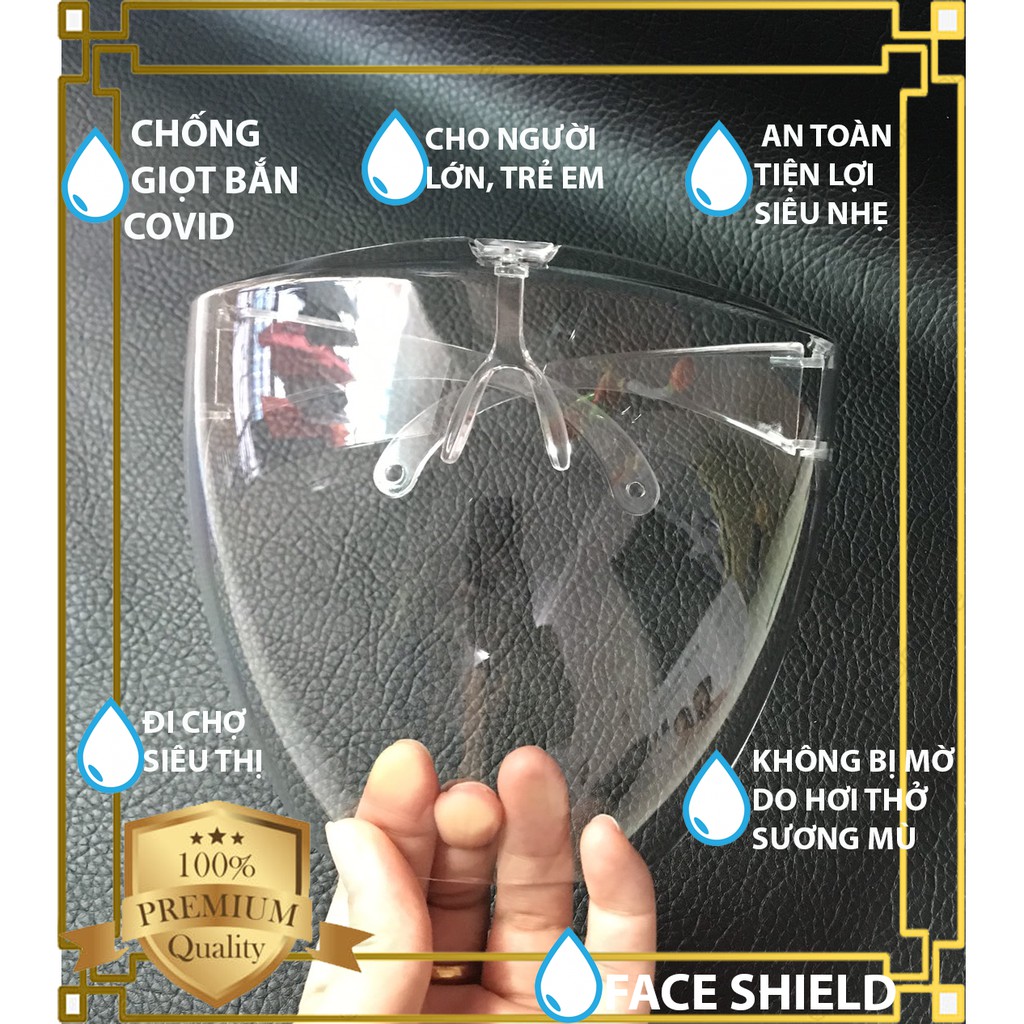[Loại Tốt] Mắt Kính chống giọt bắn, kính chống dịch, tấm che y tế ôm sát khuôn mặt