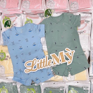 Bộ cộc tay cài vai cho bé trai siez 9-24m