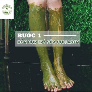 3 bước Tắm trắng sữa trà 8D mocha công nghệ mới green tea whitening powder