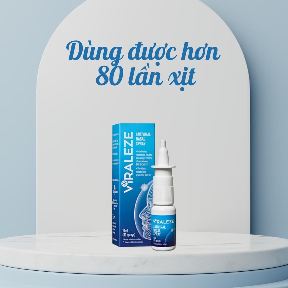 [Hàng chuẩn] Xịt mũi Viraleze kháng và diệt SARS-CoV-2 hiệu quả 10ml