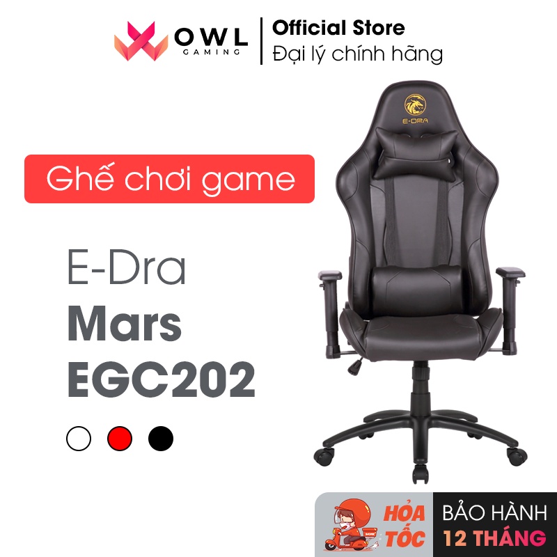 [Tặng chuột gaming E-Dra EM602] Ghế gaming E-Dra Mars EGC202 (Hàng chính hãng)