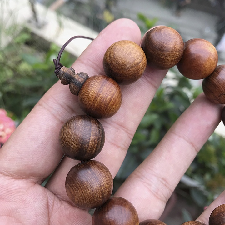Vòng tay gỗ Tô Hợp Bách cổ thụ thơm ngọt - Núm Hồ Lô - Tài Lộc - Bình An ❤️FREESHIP đơn > 50k❤️   501