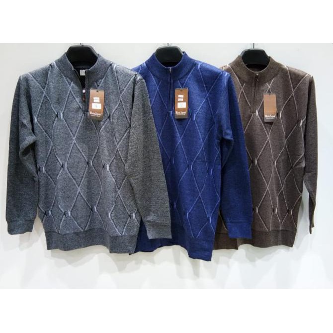 Áo Sweater Dệt Kim In Hình Mario Zegnoti 13A Thời Trang Cho Nam