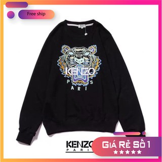 Áo thu đông nỉ thêu hình kenzo dáng unisex ns1