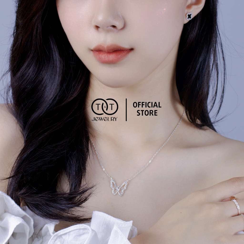 Dây chuyền Bạc nữ s925 Hồ Điệp T&amp;T Jewelry cao cấp DC06