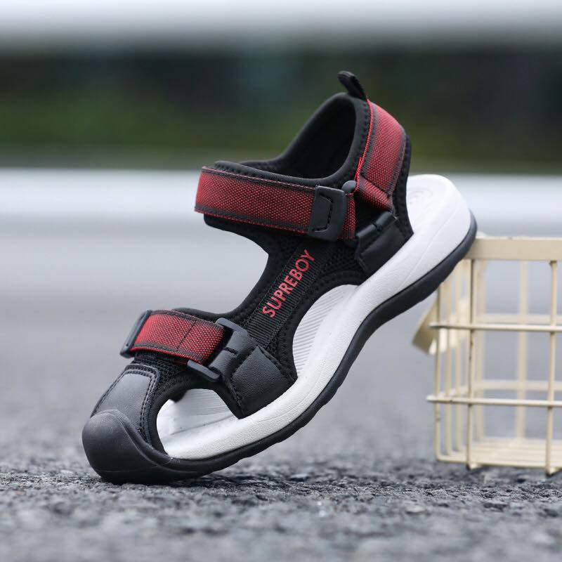 [FREESHIP] Sandal bé trai bít mũi siêu nhẹ,êm chân