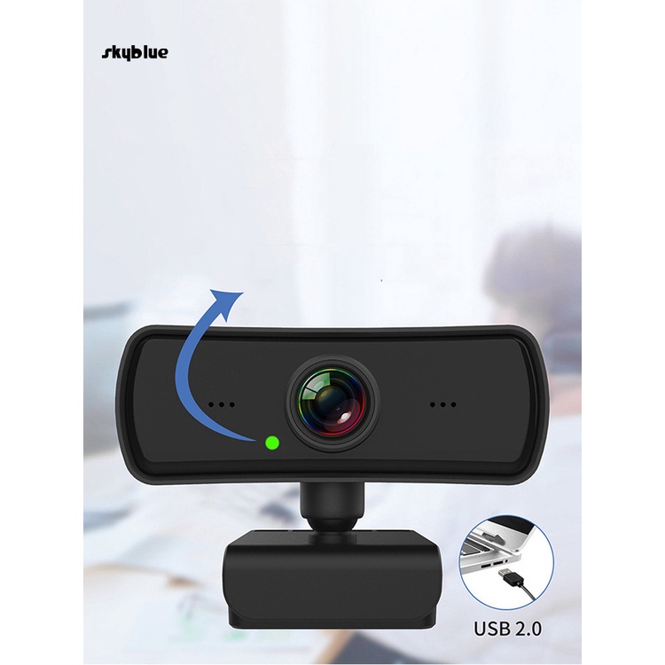 Webcam kỹ thuật số cổng USB 2K có thể xoay tiện dụng | BigBuy360 - bigbuy360.vn