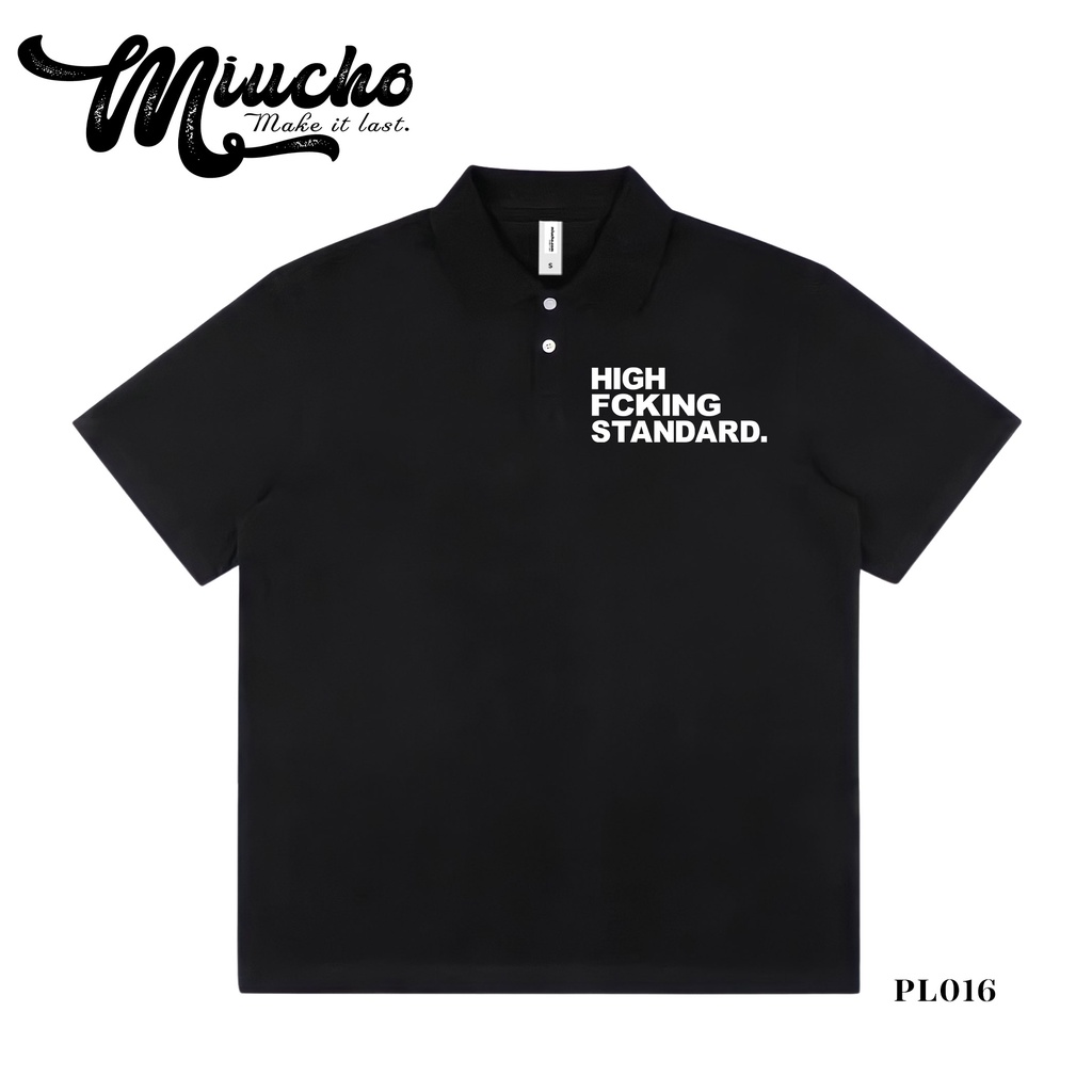 Áo polo nữ form rộng, áo thun polo nữ có cổ đẹp chất cotton form unisex PL016 Miucho in hình họa tiết