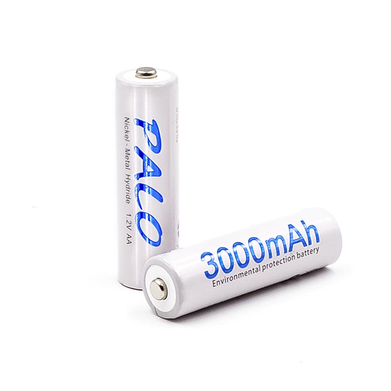 Bộ 4 Viên Pin Tiểu Sạc Palo AA Ni-MH 3000mAh Cho Máy Ảnh, Ô Tô Điều Khiển, Mic..