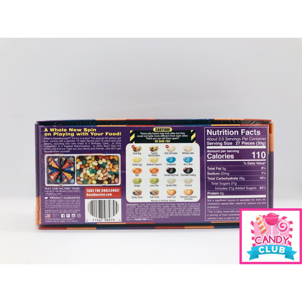  [CHUẨN MỸ 99G] Kẹo thối Bean Boozled Hộp lớn vòng xoay mùa 5  Zmã KM