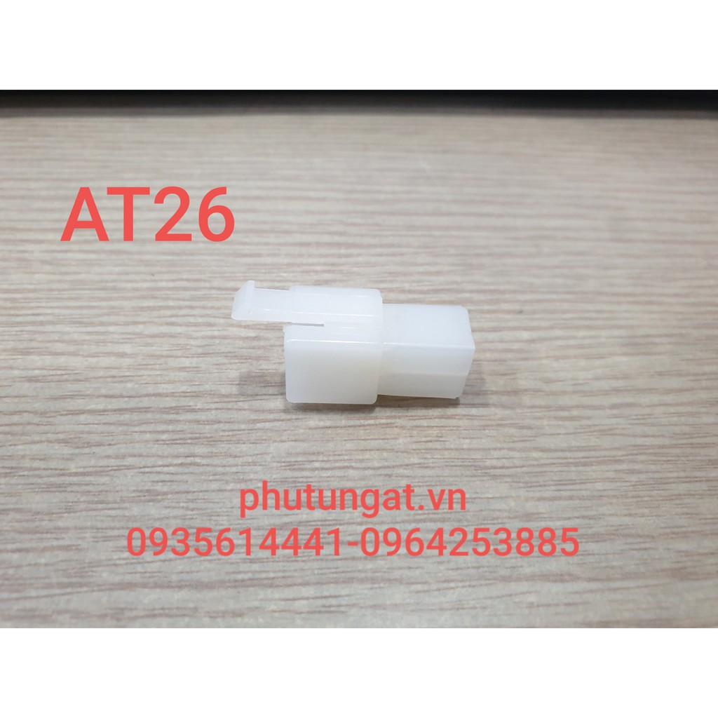 Nhựa đầu cái có lưỡi 2 lỗ 2P 6.3- AT26