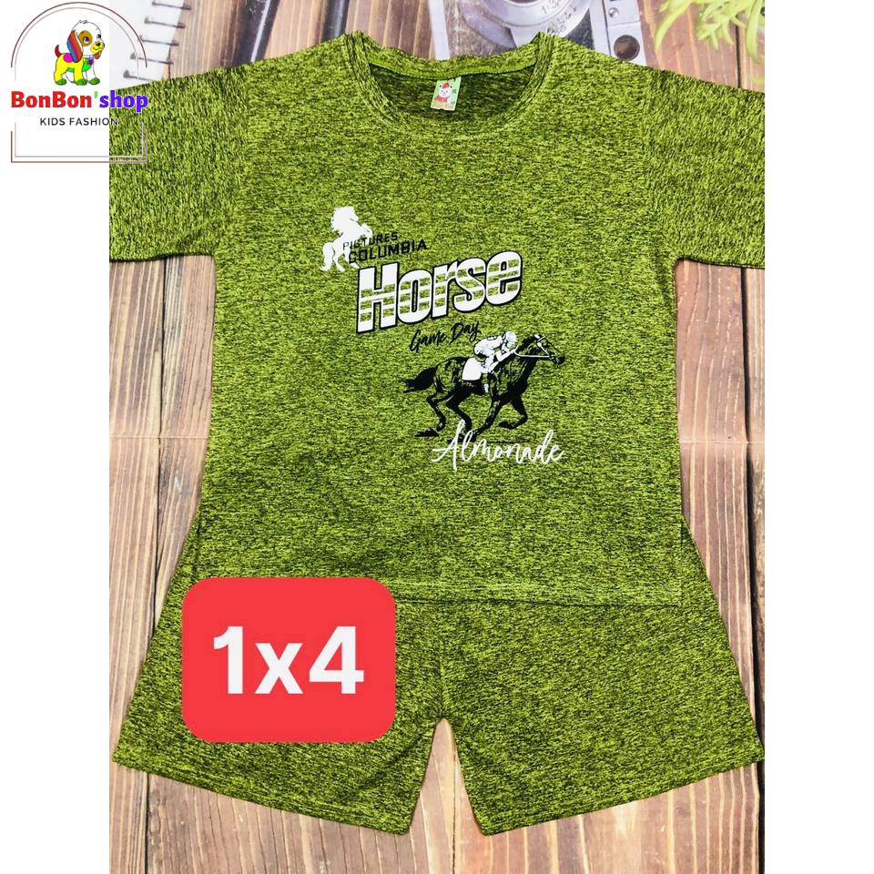 Bộ cọc tay thun lạnh cho bé trai mát lạnh, size 18-25kg, TL01