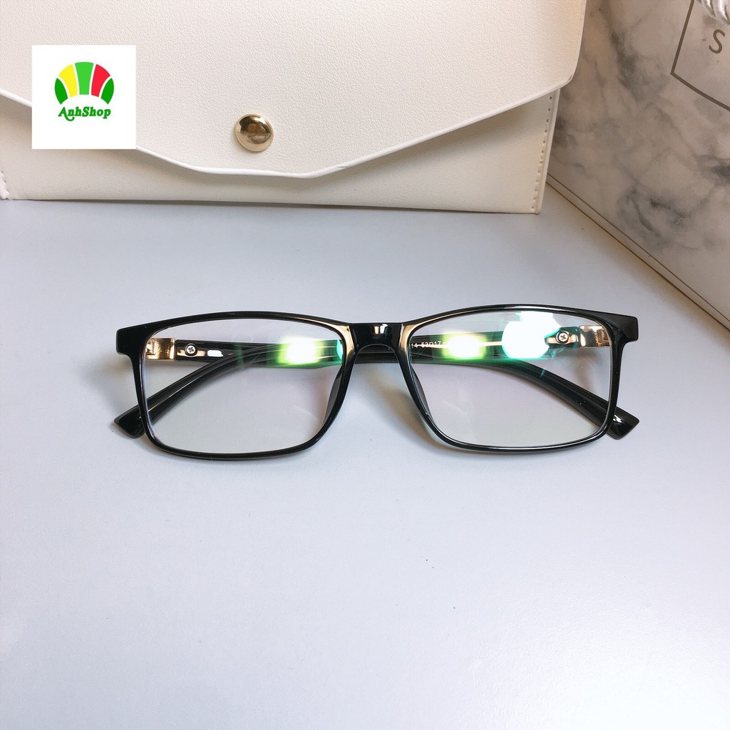 Gọng kính vuông nhựa dẻo 214 Anh Shop nhiều màu sắc nhận cắt độ theo yêu cầu | BigBuy360 - bigbuy360.vn