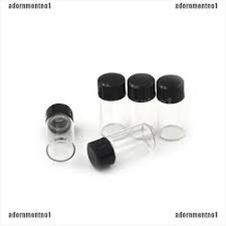 Bộ 5 Lọ thủy tinh 3 ml - trắng