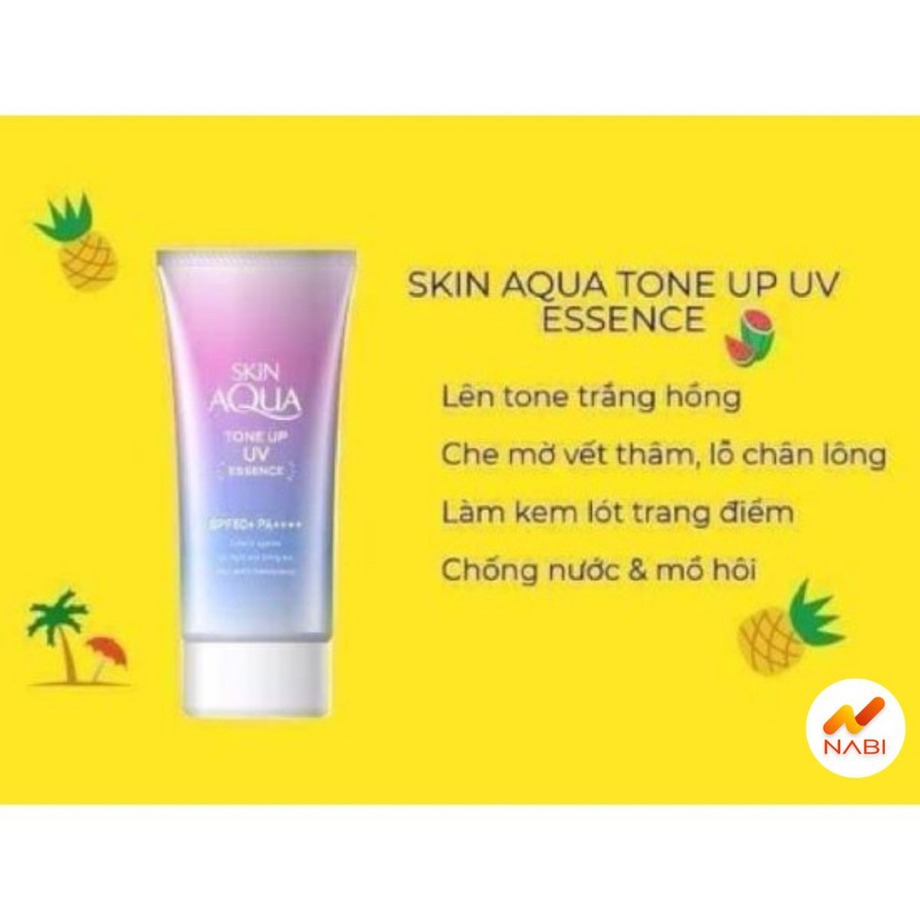 Kem chống nắng Skin Aqua Tone Up UV Essence SPF 50 Nhật Bản MP04