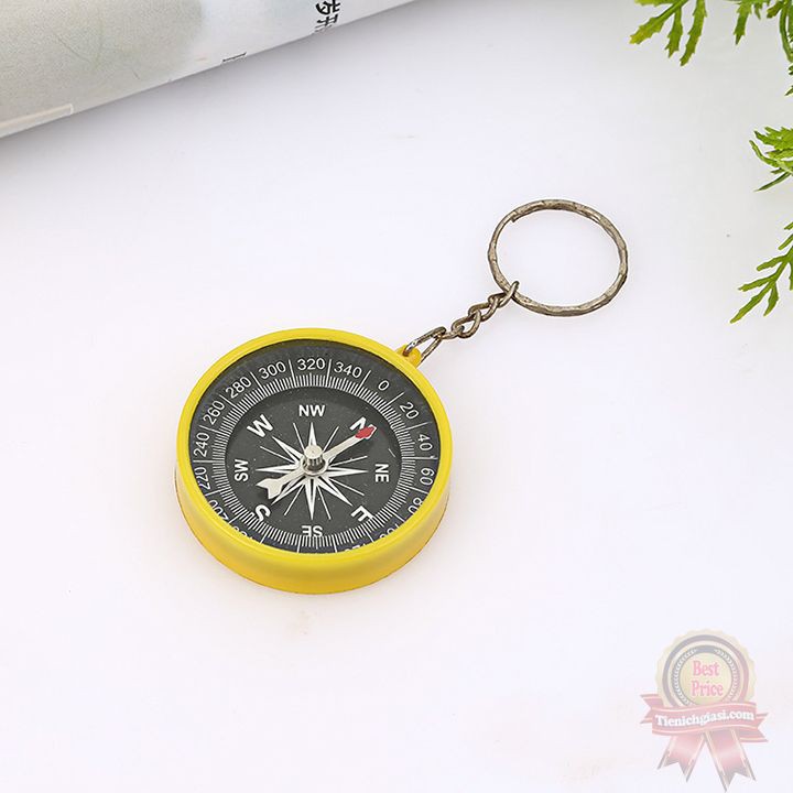 Móc chìa khóa hình la bàn đa năng định vị hướng đông tây nam bắc | La bàn học sinh viên đi chơi du lịch