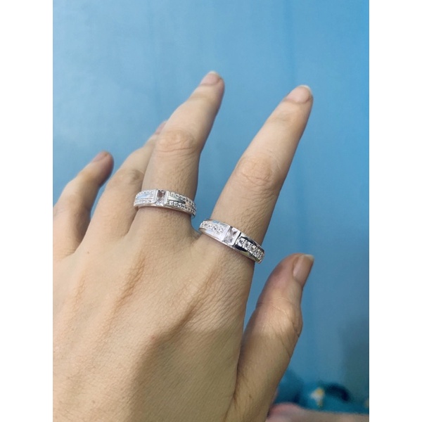 Nhẫn đôi bạc mẫu mới hàng đẹp nét NGỌC MẬU