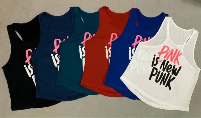 Áo tanktop pink tập gym, thể thao, yoga