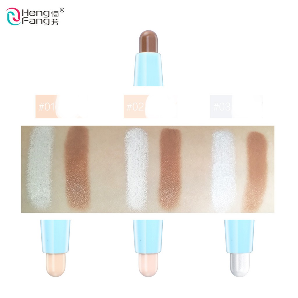 HengFang Three-color Stereo Double Gloss Fixing Stick 3.4g # H8469 | BigBuy360 - bigbuy360.vn