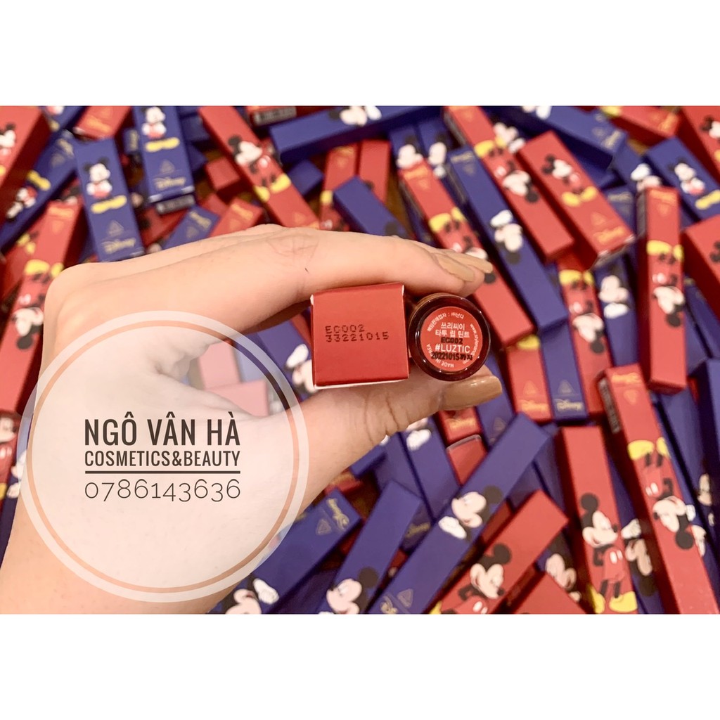 SON TINT 3CE MICKEY TATTOO LIP TINT-PHIÊN BẢN CHUỘT MICKEY LIMITED | BigBuy360 - bigbuy360.vn