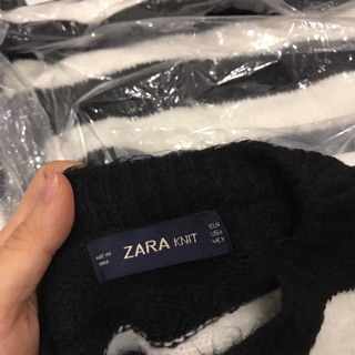 Áo len kẻ Zara Knit