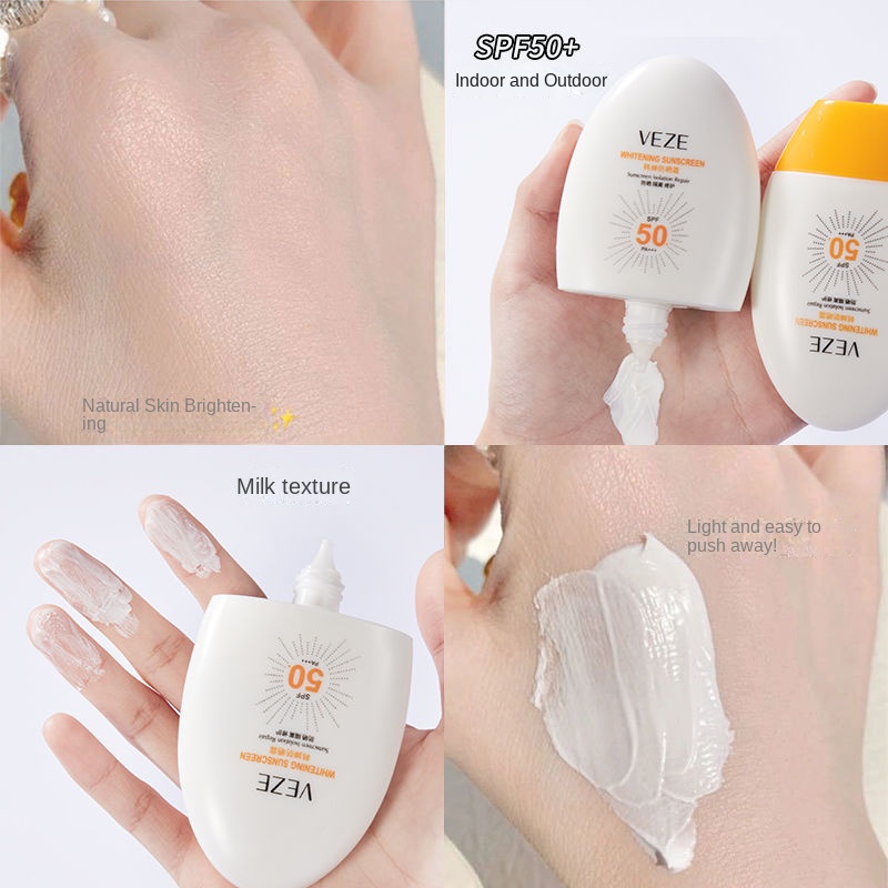 Kem Chống Nắng Hai Trong Một Chống Tia UV Chống Nước Chống Mồ Hôi Hiệu Quả Gấp 50 Lần