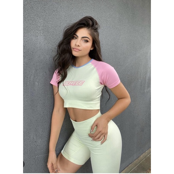Bộ đồ tập Gym nữ botee croptop quần ngắn