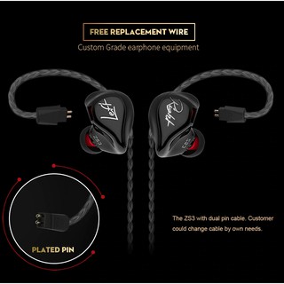 Tai nghe KZ ZS3 - có mic - Bass mạnh